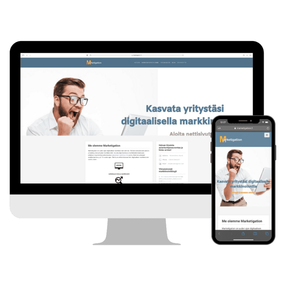 Marketigation.FI Website design