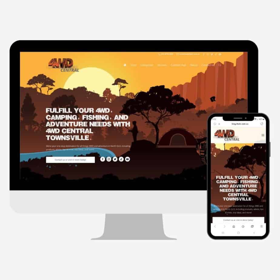 4WD Central website design