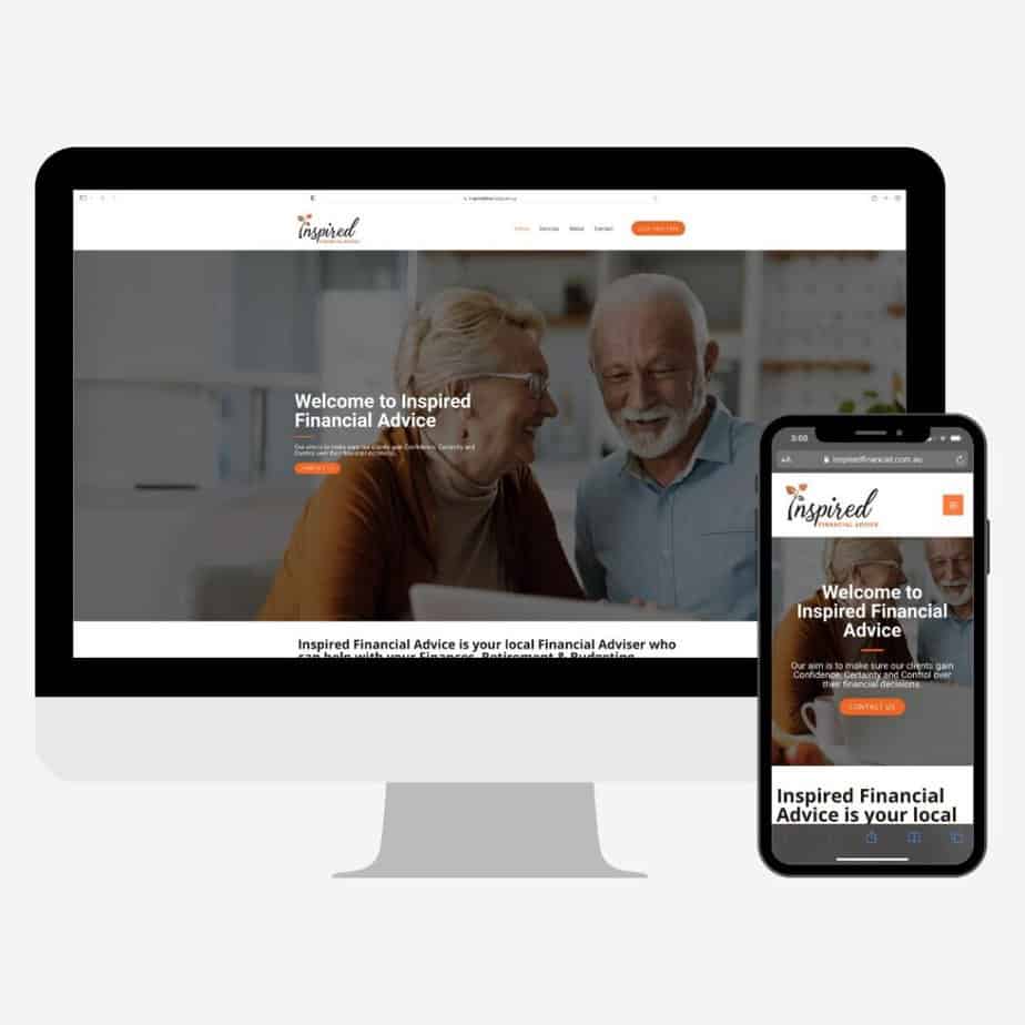 Inspired Financial website design
