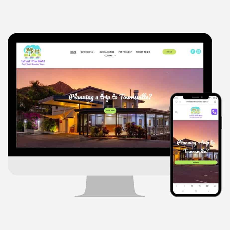 Island View Motel website design