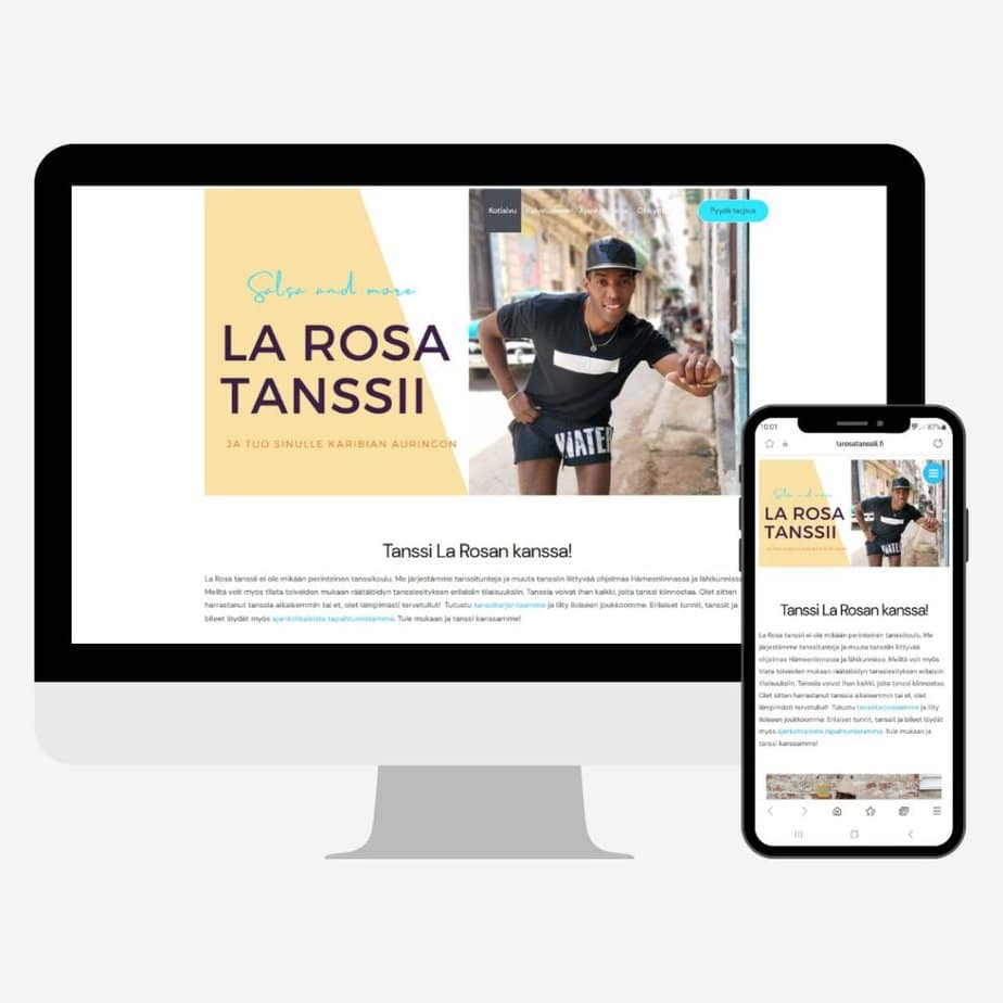 La Rosa Tansii website design