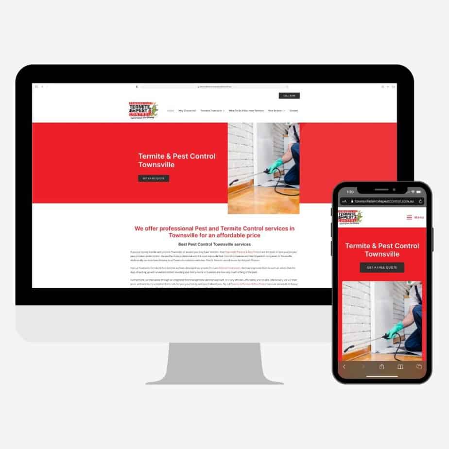 Townsville Termite & Pest Control website design