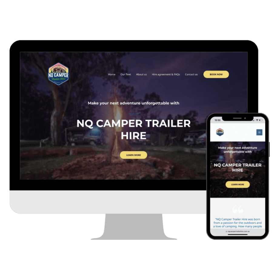 NQ Camper Trailer website design