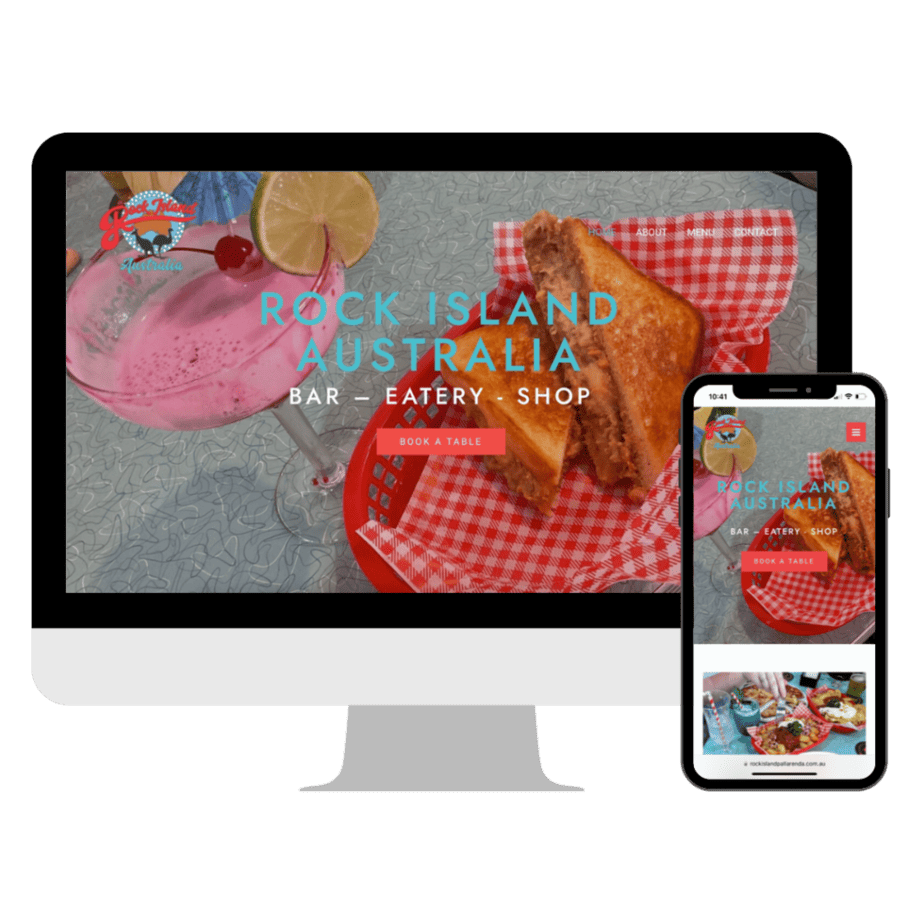 Rock Island Australia website design