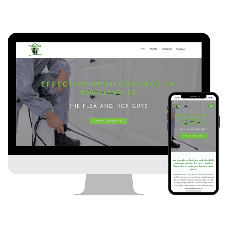 The Flea and Tick Guys website design